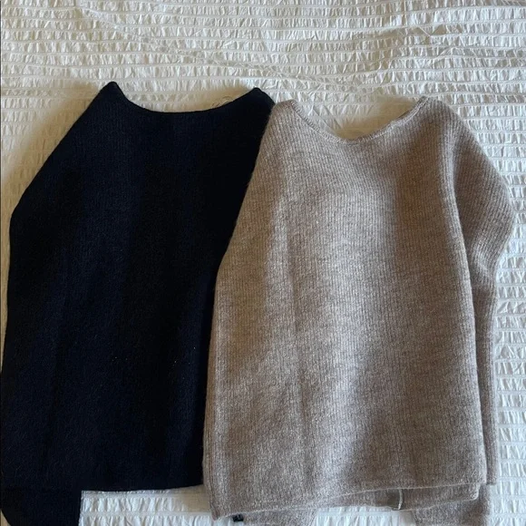 Bundle of 3 Sezane Gaspard cardigans, black (NWT)/red/light beige (NWT), all xxs - Picture 3 of 8